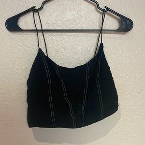 Black crop top